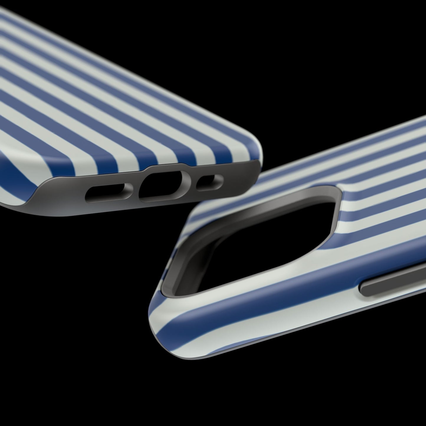 Summer Stripes Case in Dark Blue + Baby Blue