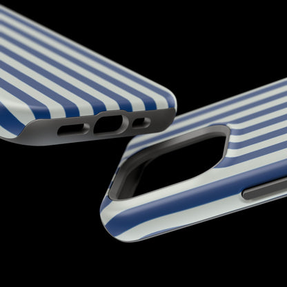 Summer Stripes Case in Dark Blue + Baby Blue