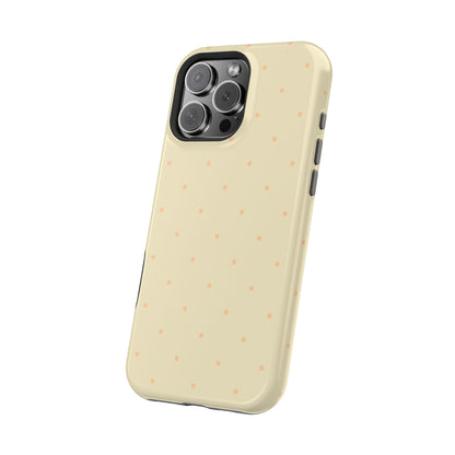 Polka Pop Case in Butter Yellow + Creamy Orange