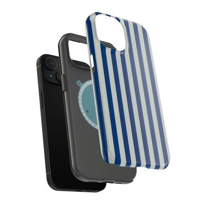 Summer Stripes Case in Dark Blue + Baby Blue