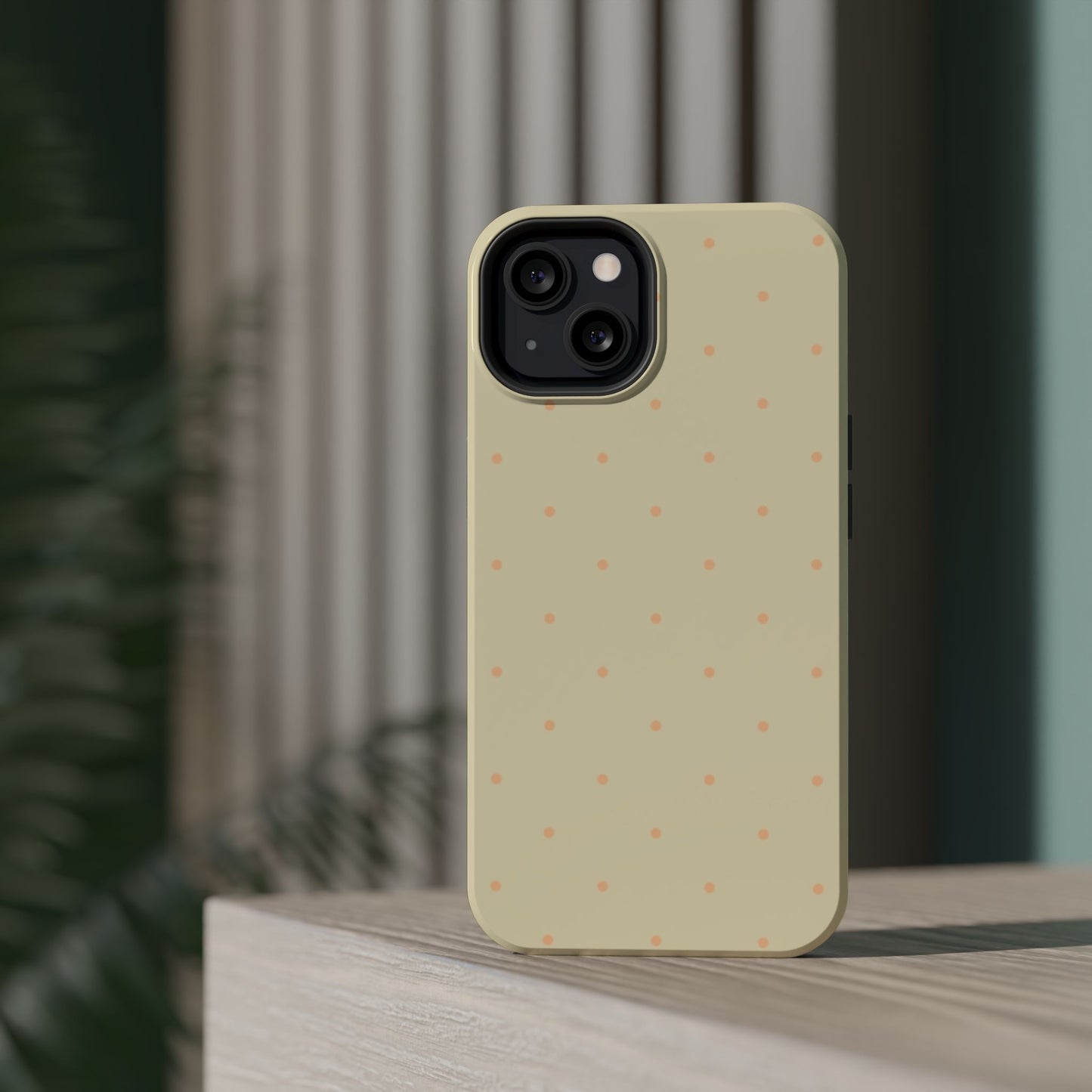 Polka Pop Case in Butter Yellow + Creamy Orange