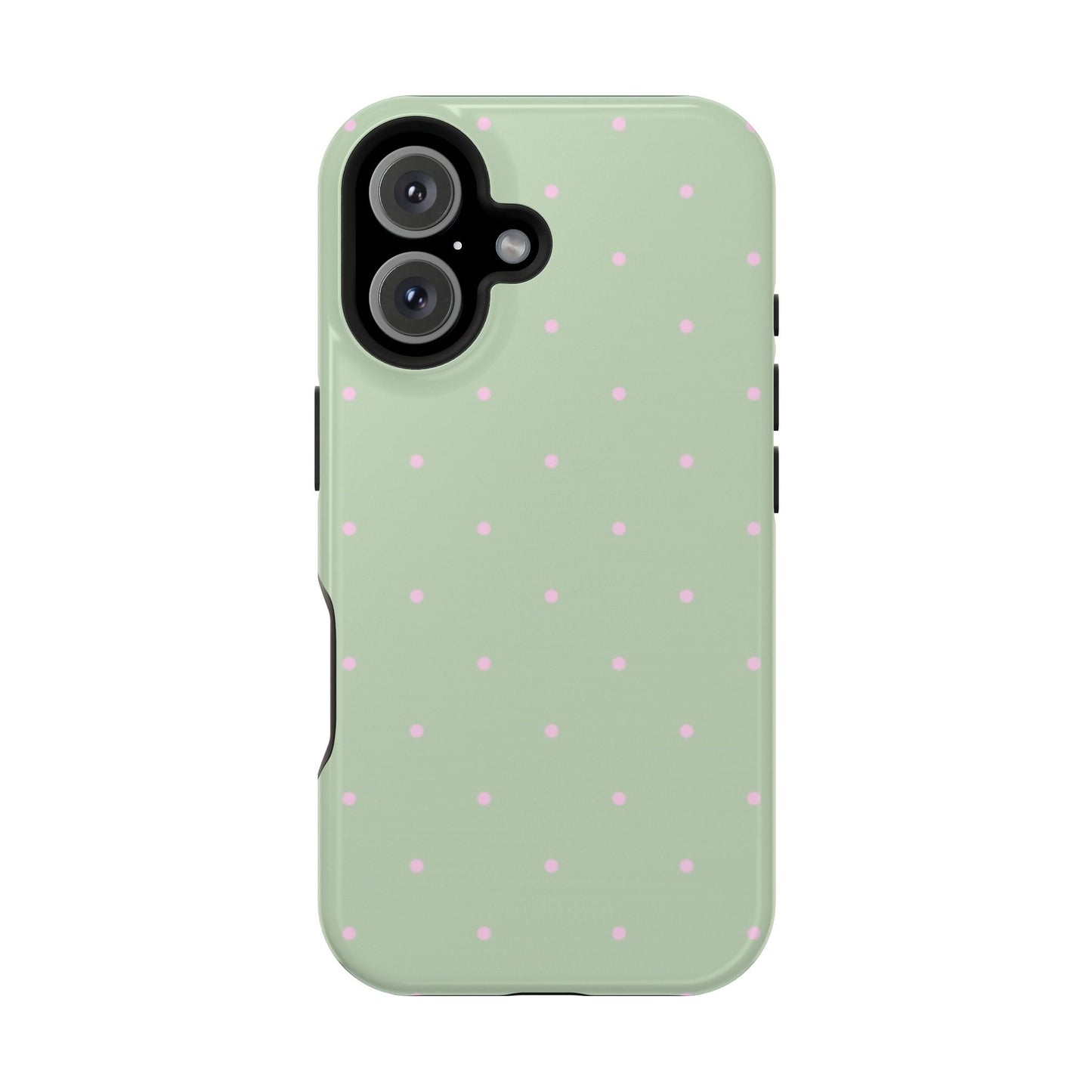Polka Pop Case in Mint Green + Princess Pink