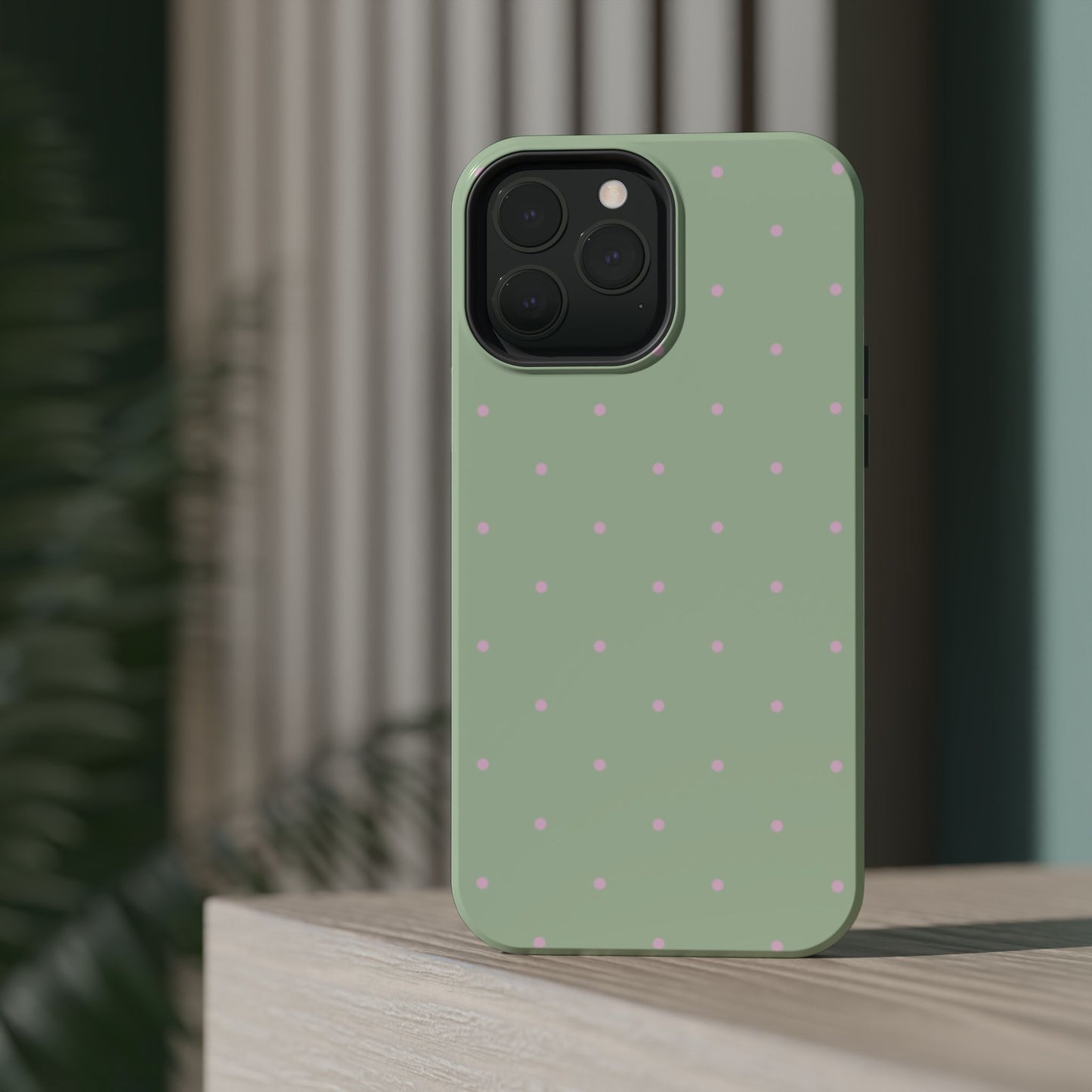 Polka Pop Case in Mint Green + Princess Pink