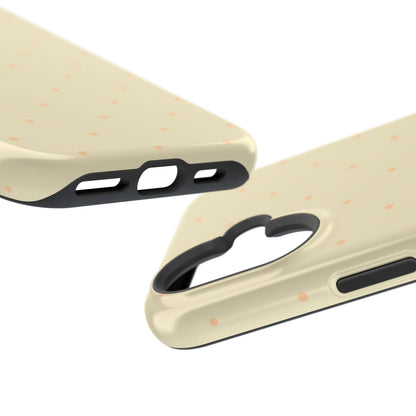 Polka Pop Case in Butter Yellow + Creamy Orange