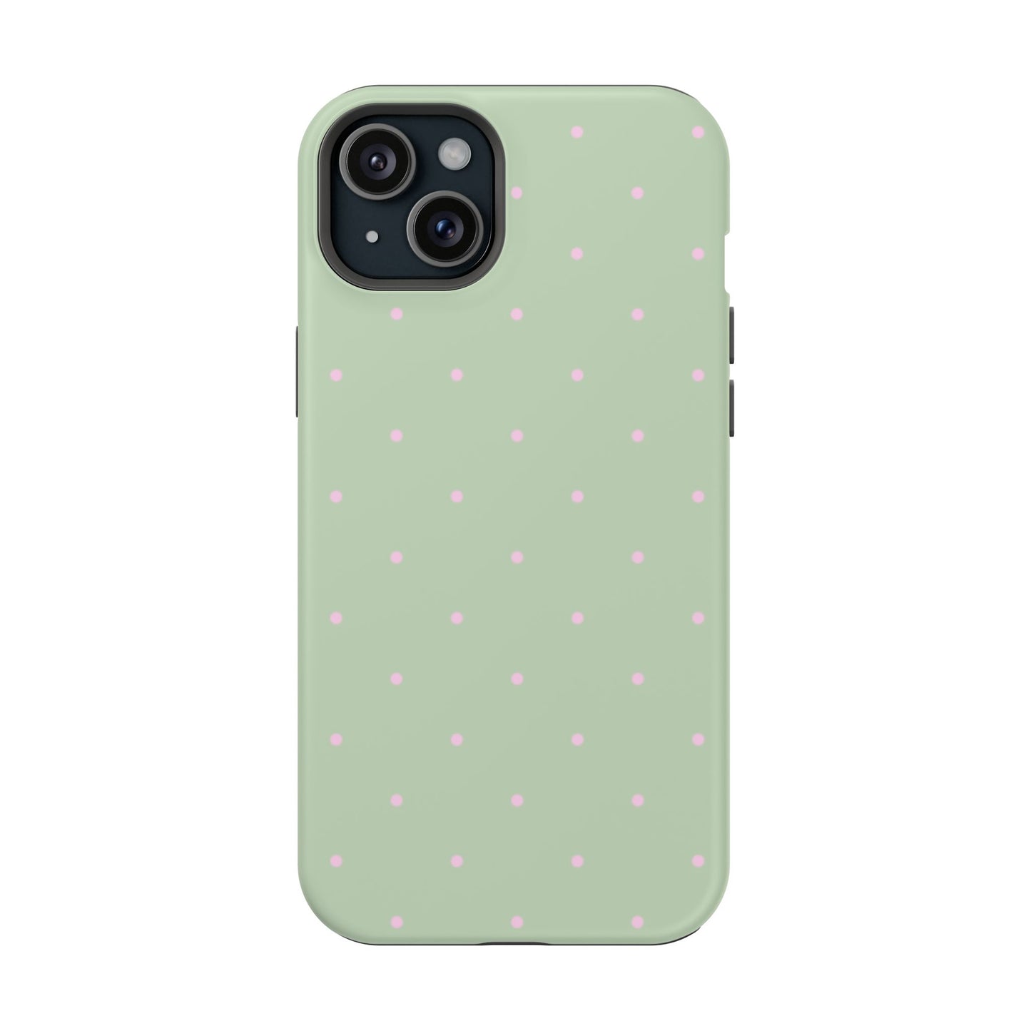 Polka Pop Case in Mint Green + Princess Pink