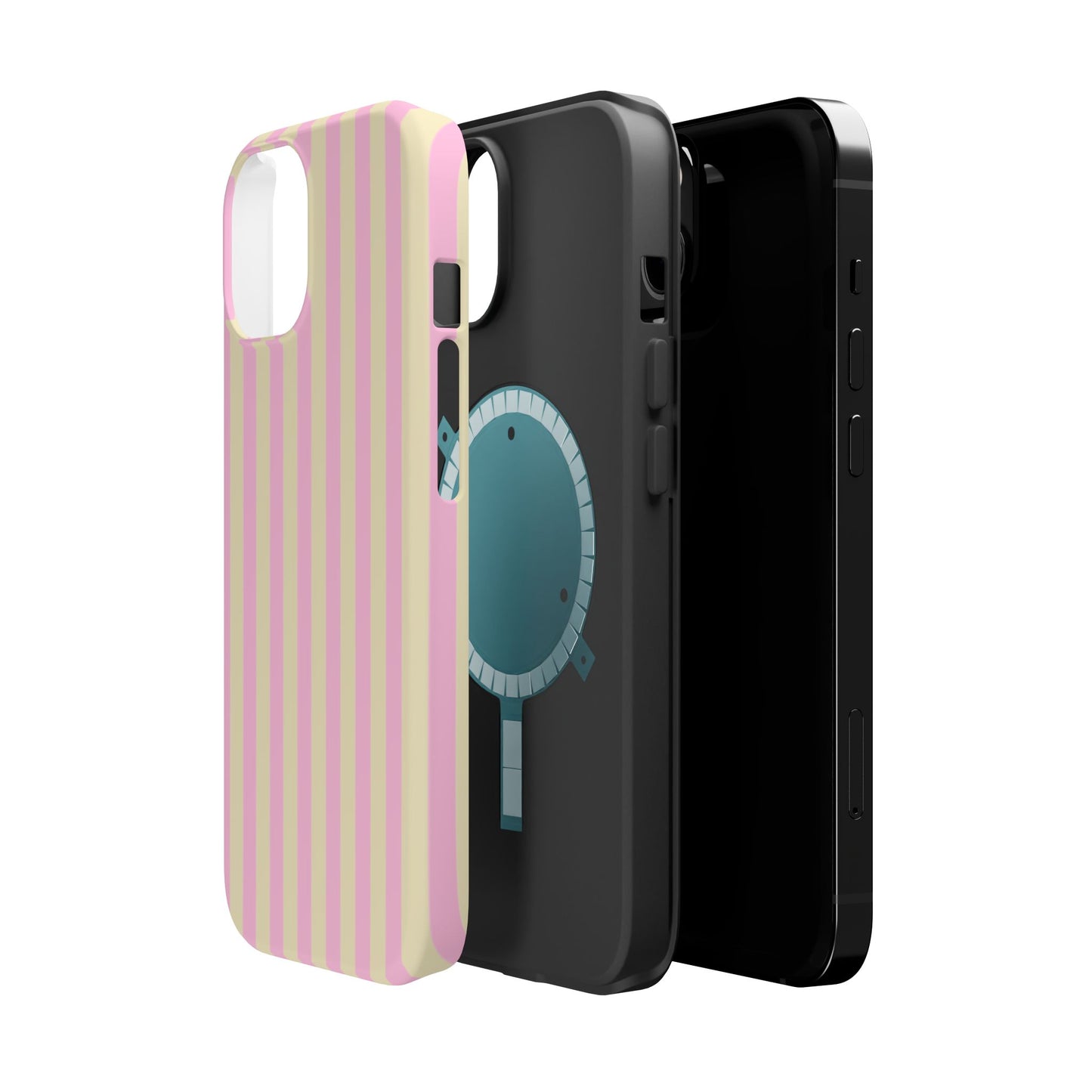 Summer Stripes Case In Sunny Yellow + Perfect Pink