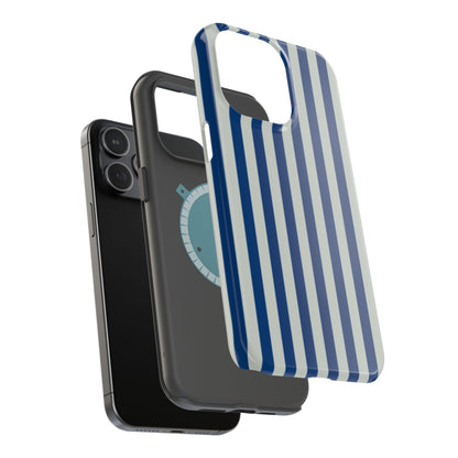 Summer Stripes Case in Dark Blue + Baby Blue