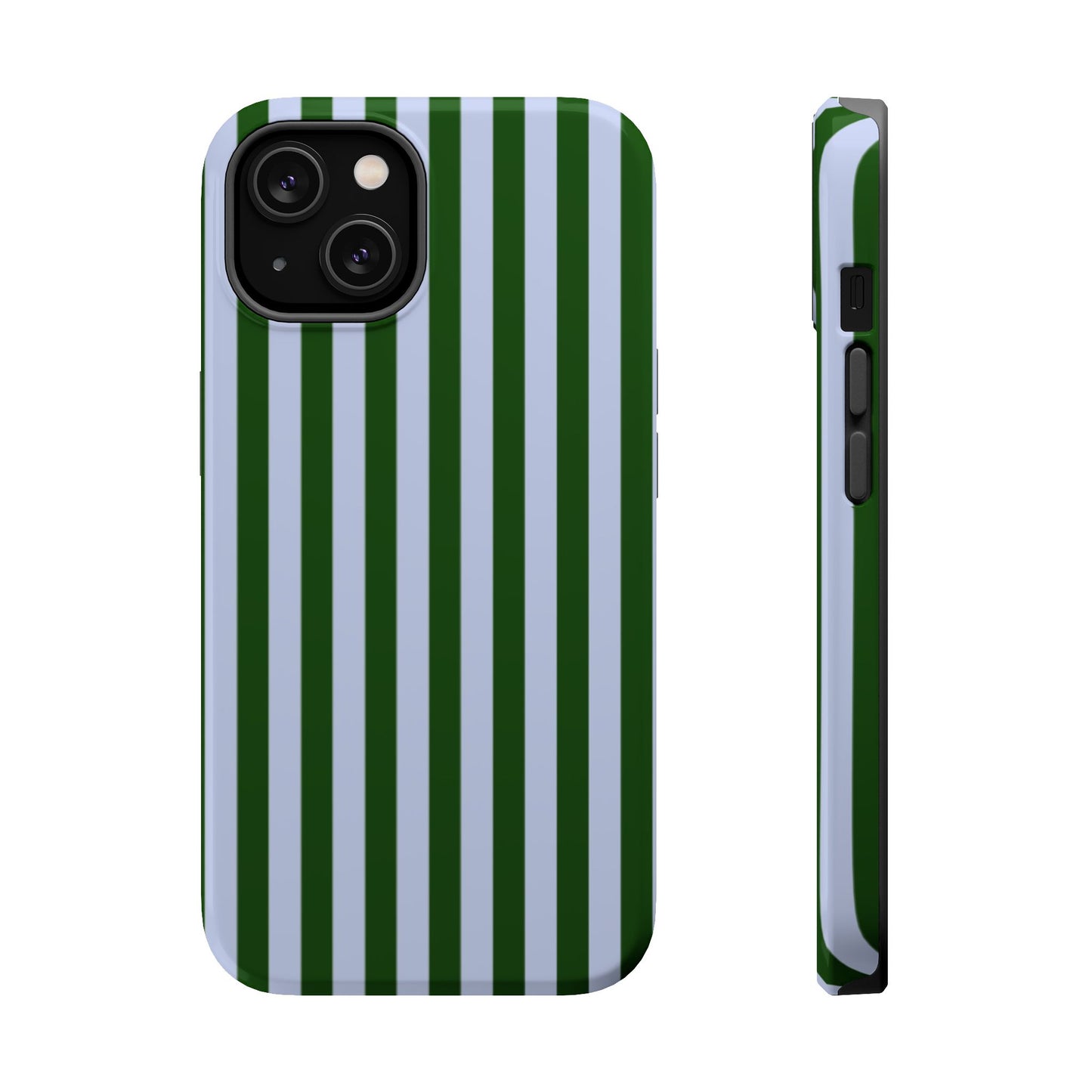 Summer Stripes Case in Forest Green + Baby Blue