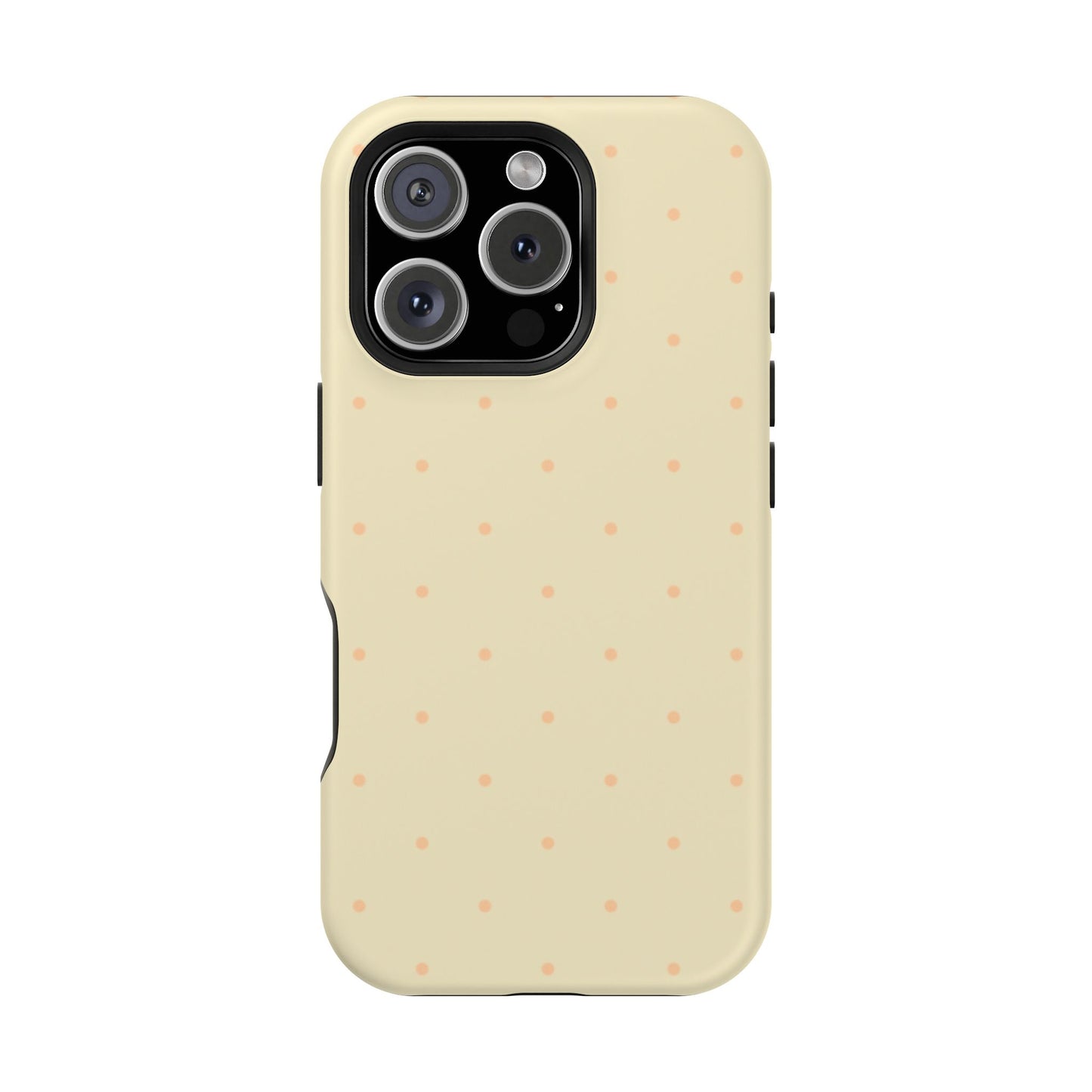 Polka Pop Case in Butter Yellow + Creamy Orange