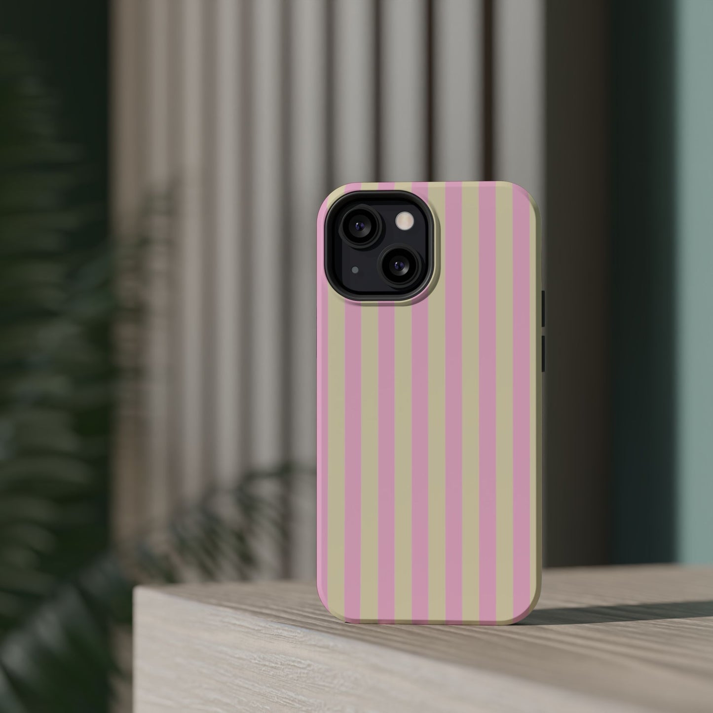Summer Stripes Case In Sunny Yellow + Perfect Pink