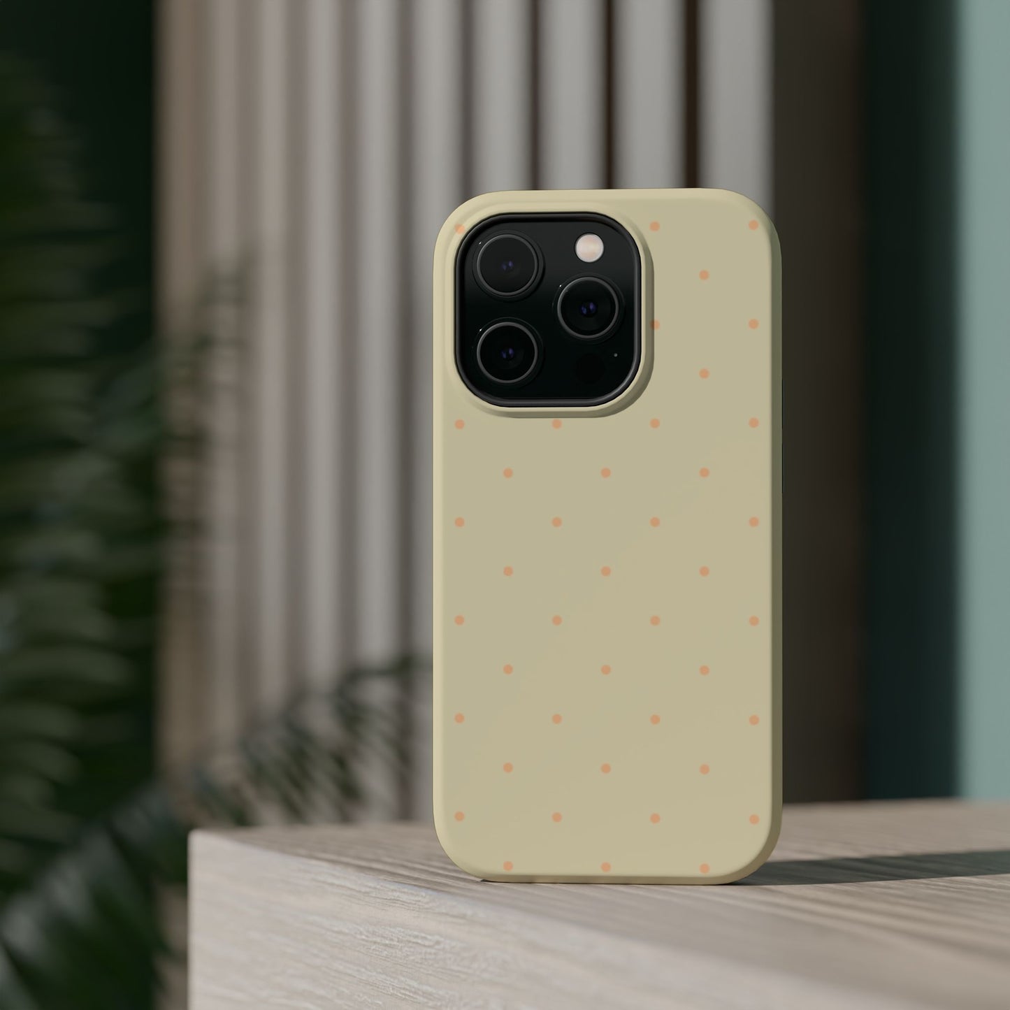 Polka Pop Case in Butter Yellow + Creamy Orange