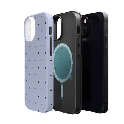 Polka Pop Case in Sabrina Blue + Pastel Black