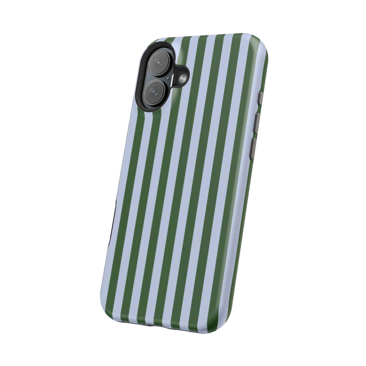 Summer Stripes Case in Forest Green + Baby Blue