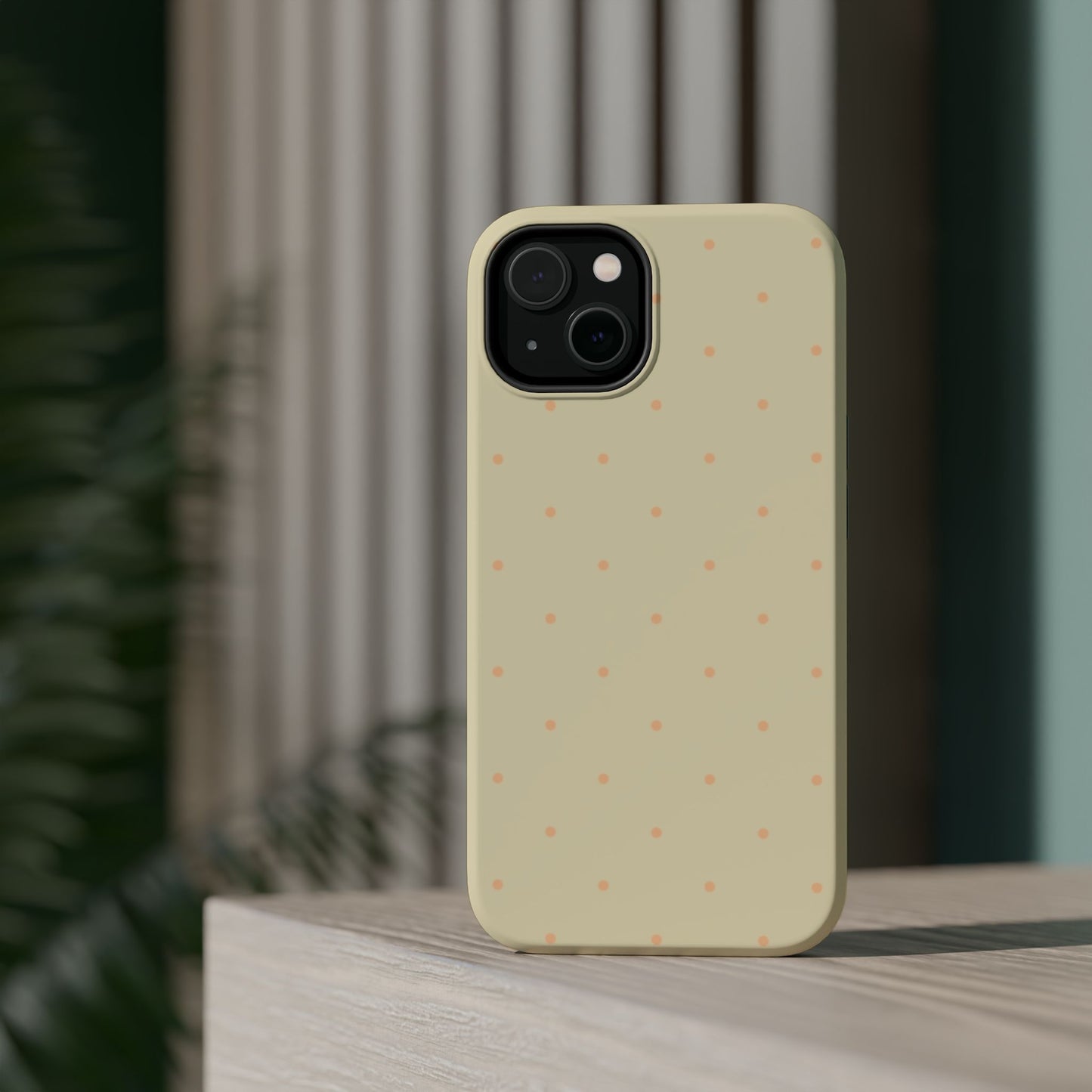 Polka Pop Case in Butter Yellow + Creamy Orange