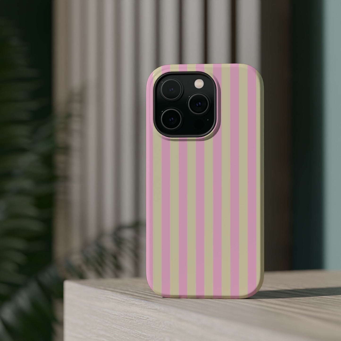 Summer Stripes Case In Sunny Yellow + Perfect Pink
