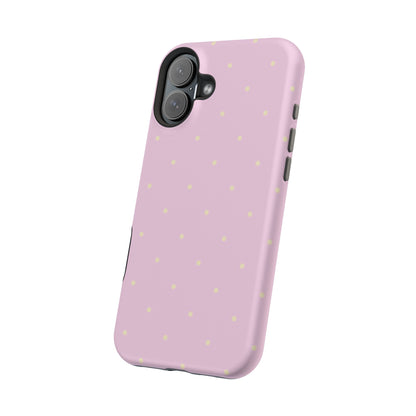 Polka Pop Case in Soft Pink + Butter Yellow
