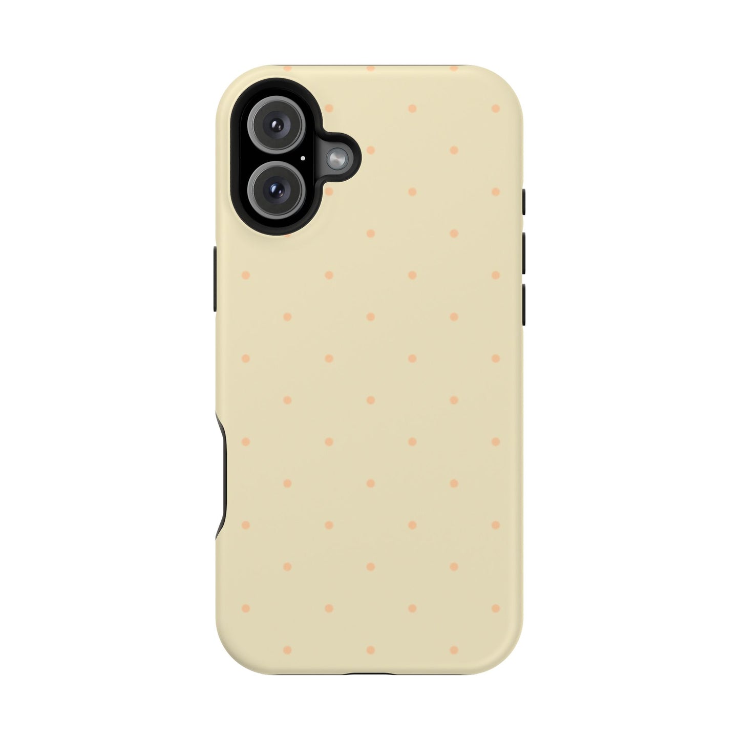 Polka Pop Case in Butter Yellow + Creamy Orange