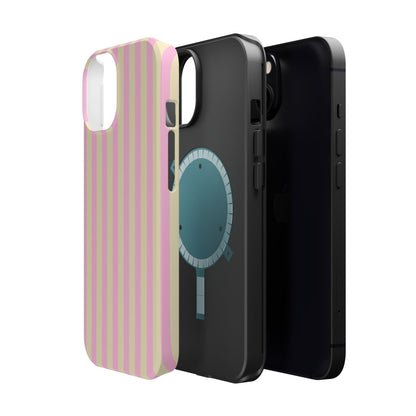 Summer Stripes Case In Sunny Yellow + Perfect Pink