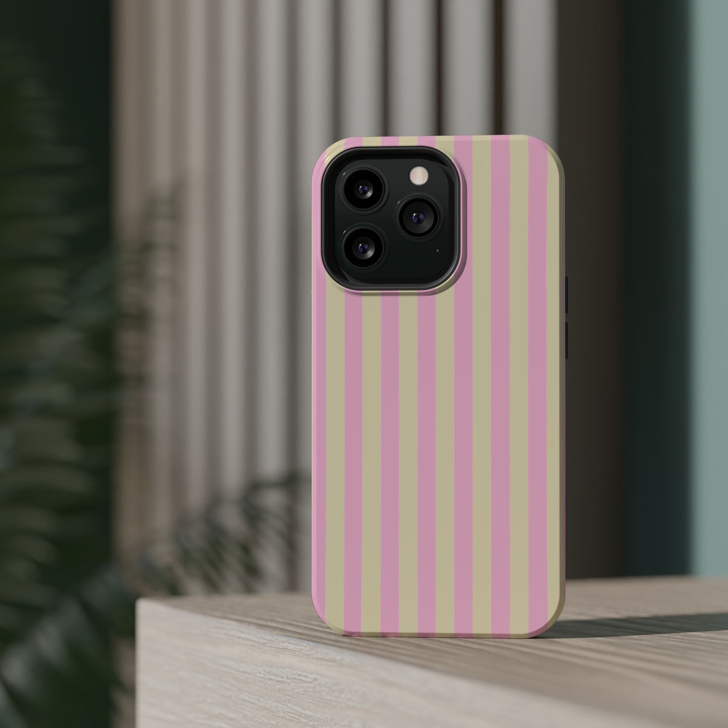 Summer Stripes Case In Sunny Yellow + Perfect Pink
