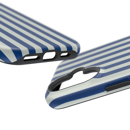 Summer Stripes Case in Dark Blue + Baby Blue