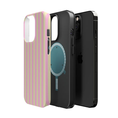 Summer Stripes Case In Sunny Yellow + Perfect Pink