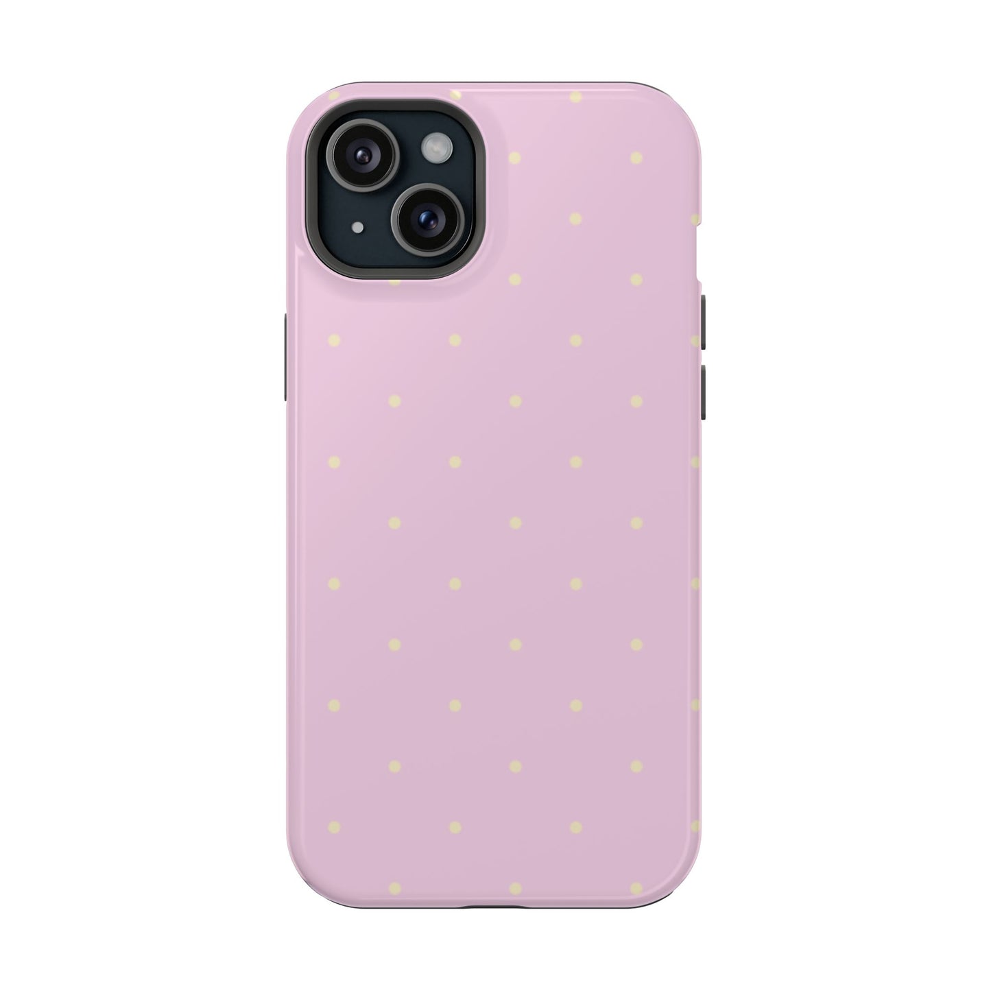 Polka Pop Case in Soft Pink + Butter Yellow