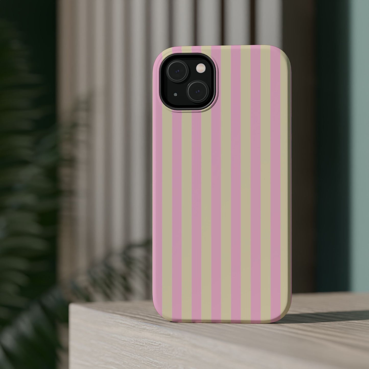 Summer Stripes Case In Sunny Yellow + Perfect Pink