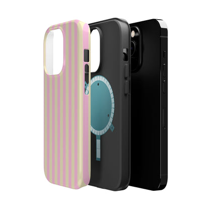 Summer Stripes Case In Sunny Yellow + Perfect Pink
