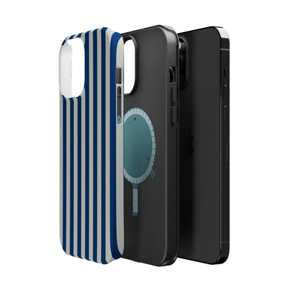 Summer Stripes Case in Dark Blue + Baby Blue