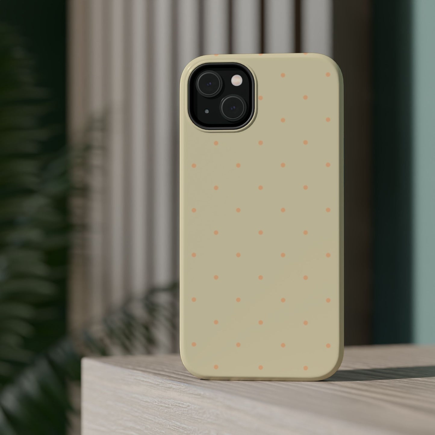 Polka Pop Case in Butter Yellow + Creamy Orange