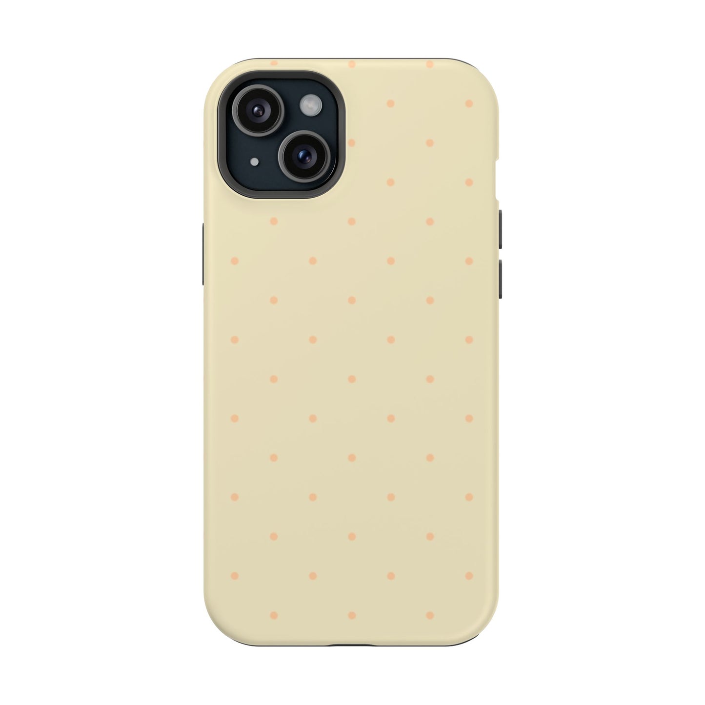 Polka Pop Case in Butter Yellow + Creamy Orange