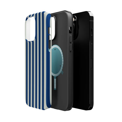 Summer Stripes Case in Dark Blue + Baby Blue