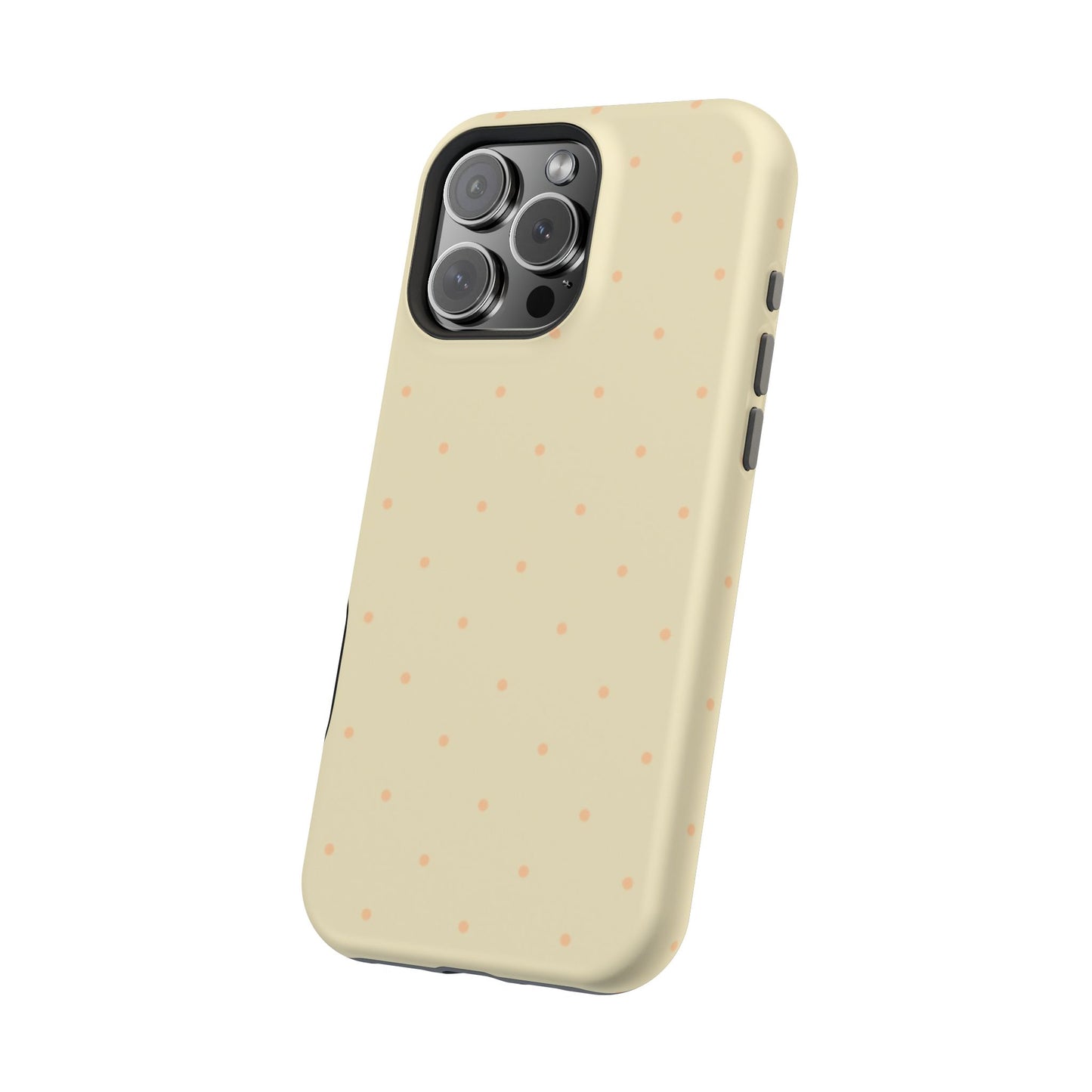 Polka Pop Case in Butter Yellow + Creamy Orange