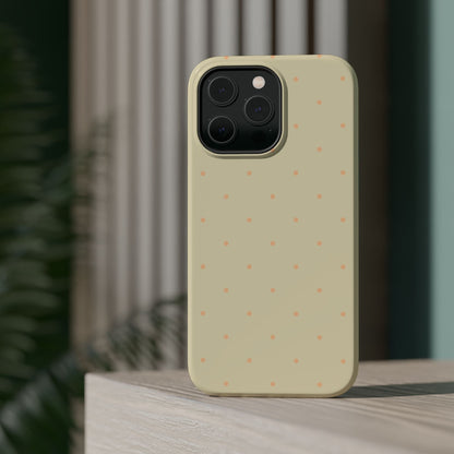 Polka Pop Case in Butter Yellow + Creamy Orange