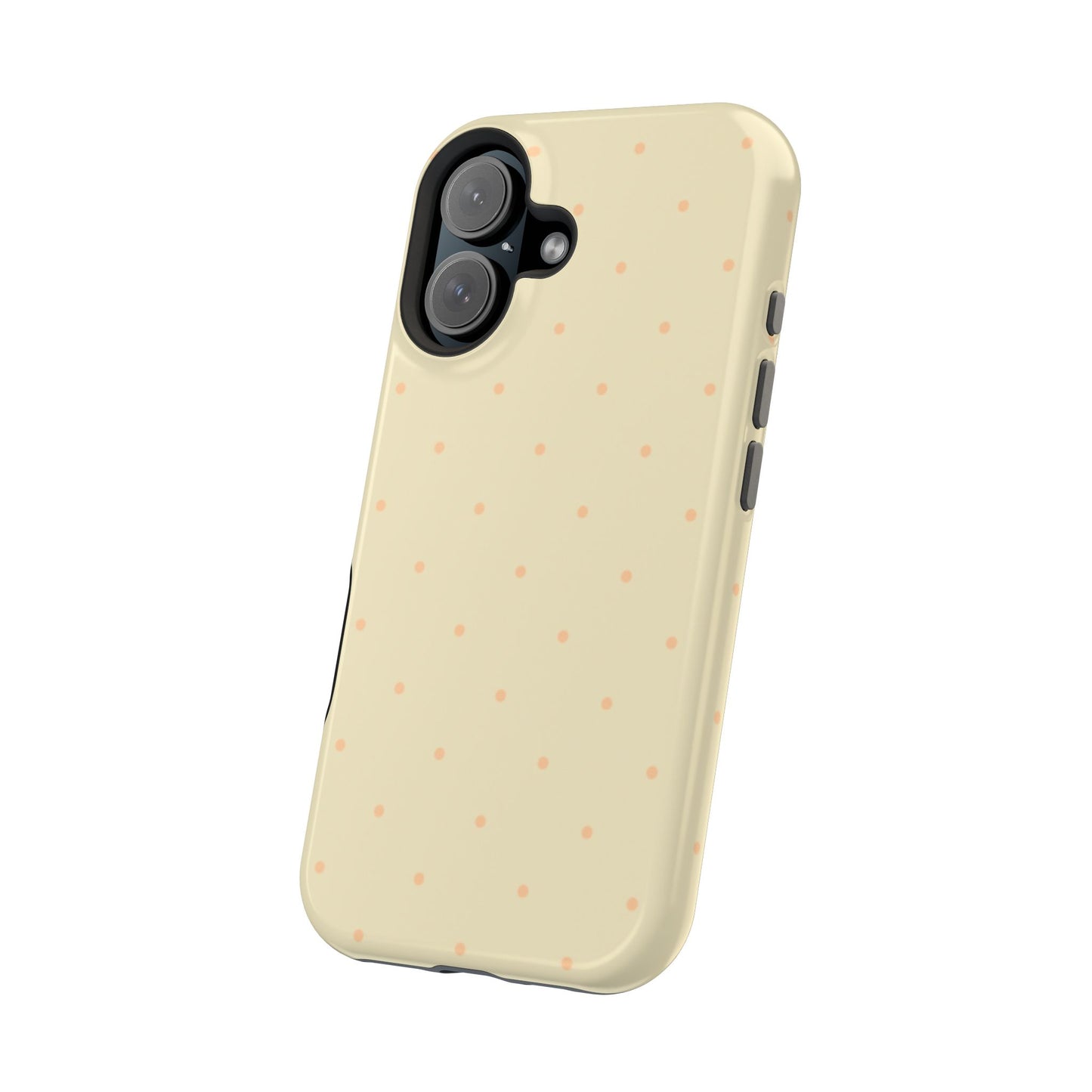 Polka Pop Case in Butter Yellow + Creamy Orange
