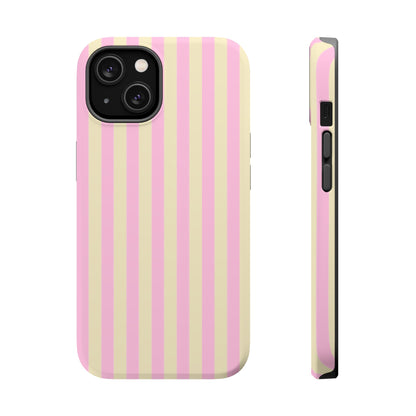 Summer Stripes Case In Sunny Yellow + Perfect Pink