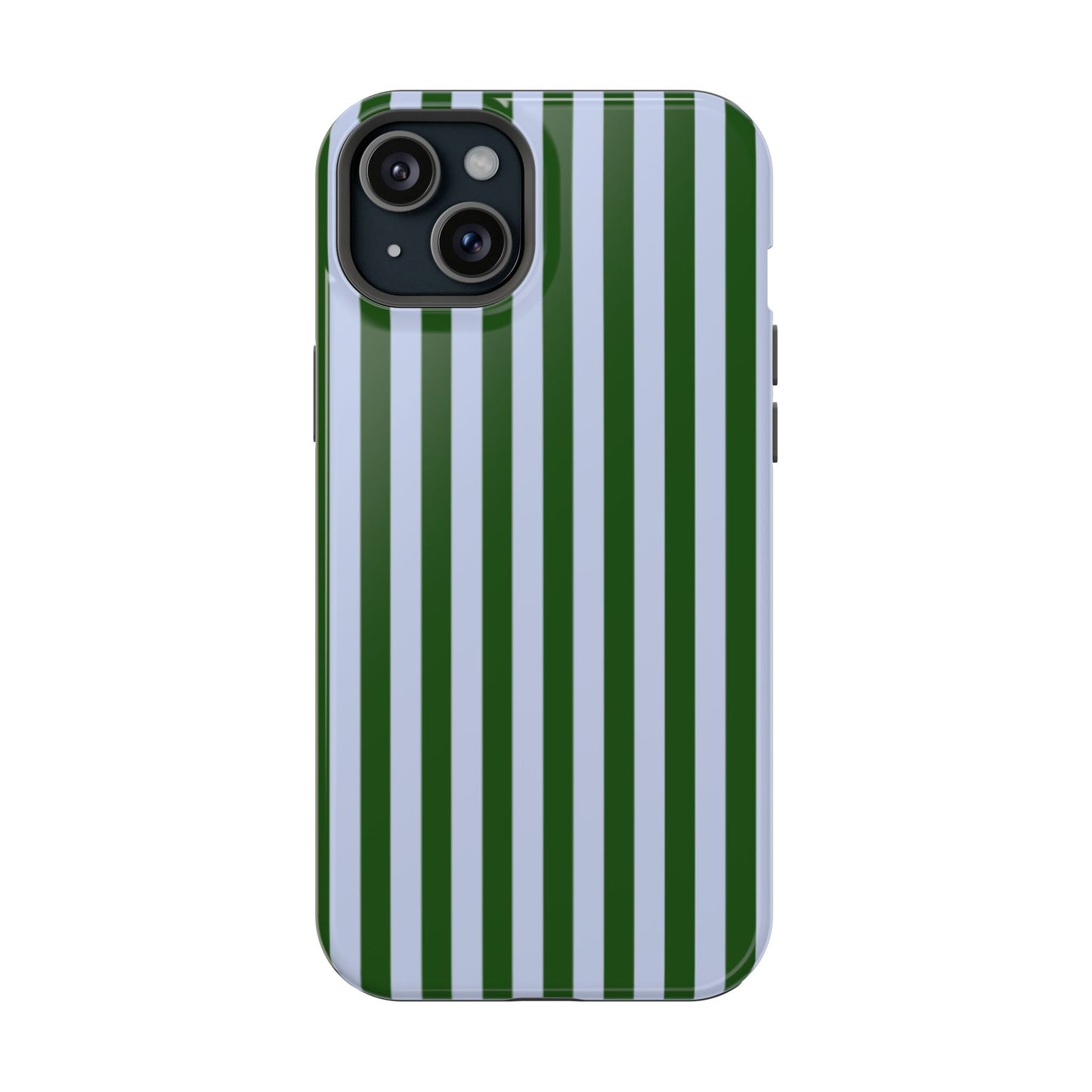 Summer Stripes Case in Forest Green + Baby Blue