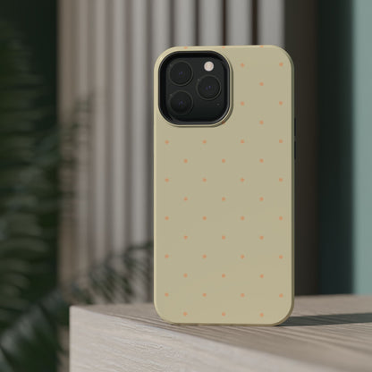 Polka Pop Case in Butter Yellow + Creamy Orange