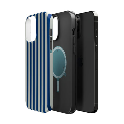 Summer Stripes Case in Dark Blue + Baby Blue