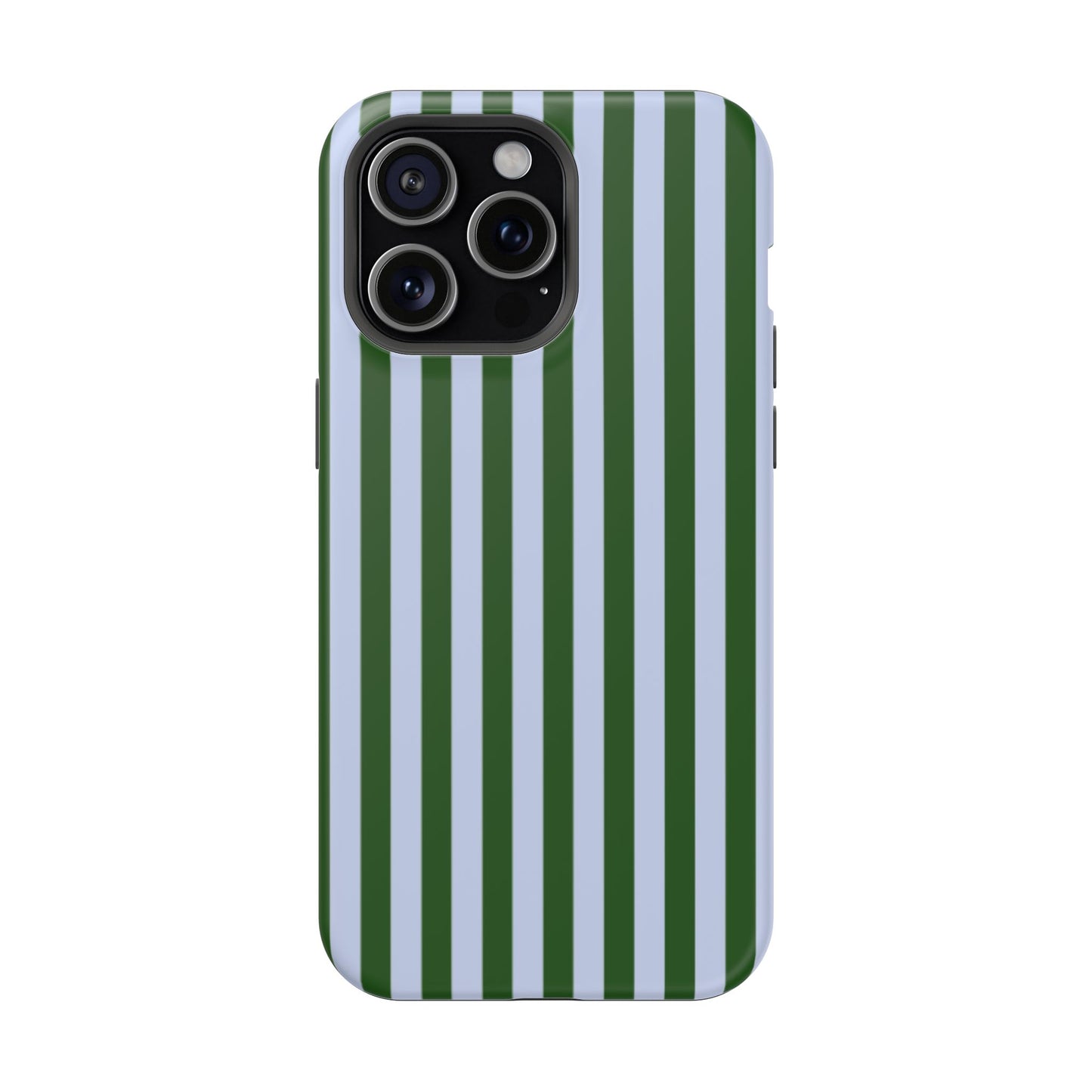 Summer Stripes Case in Forest Green + Baby Blue