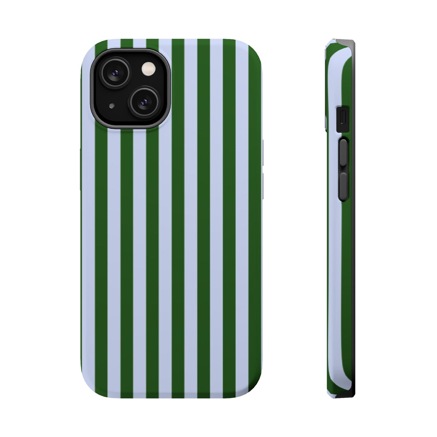 Summer Stripes Case in Forest Green + Baby Blue