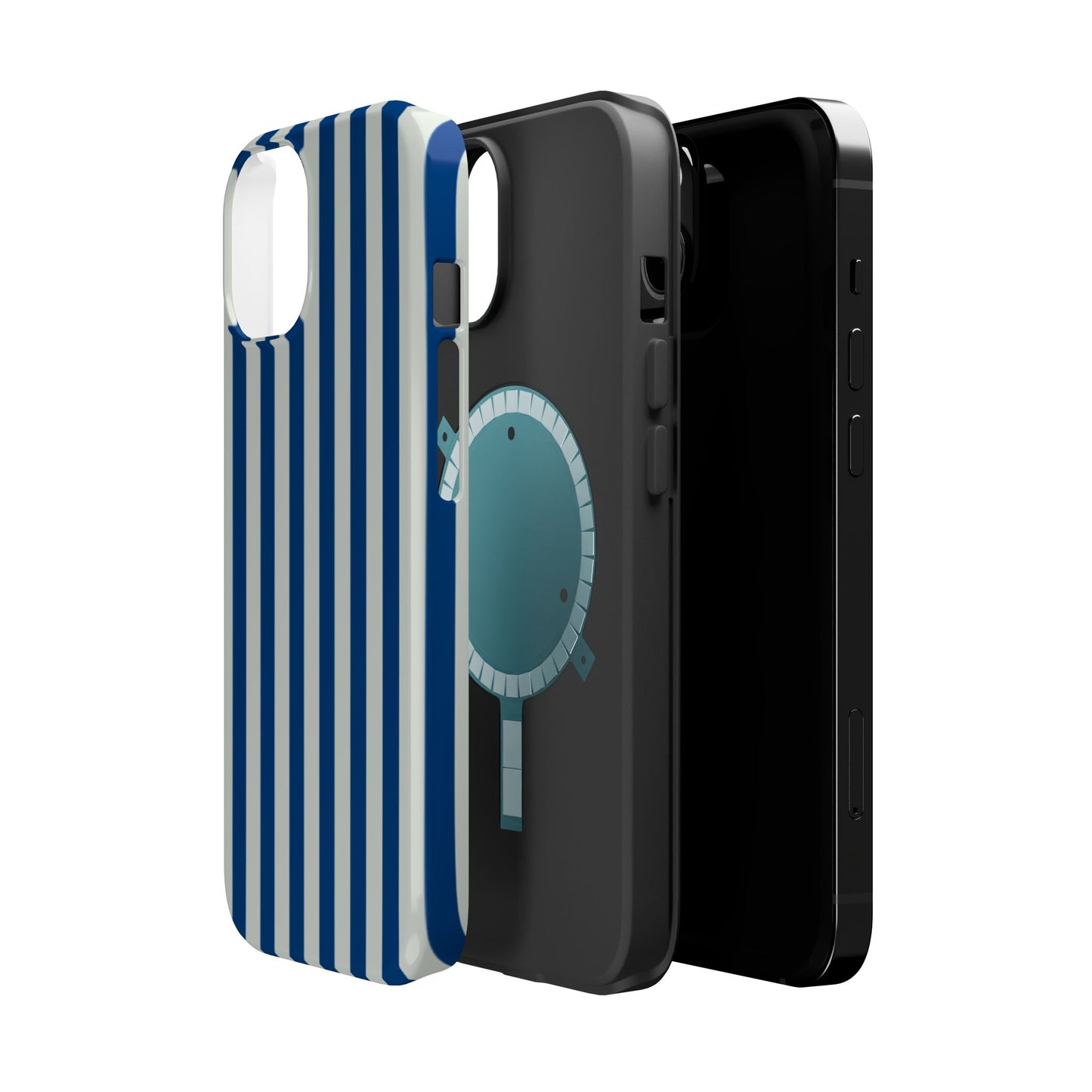 Summer Stripes Case in Dark Blue + Baby Blue