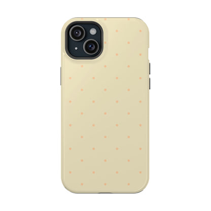 Polka Pop Case in Butter Yellow + Creamy Orange