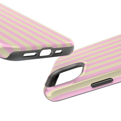 Summer Stripes Case In Sunny Yellow + Perfect Pink