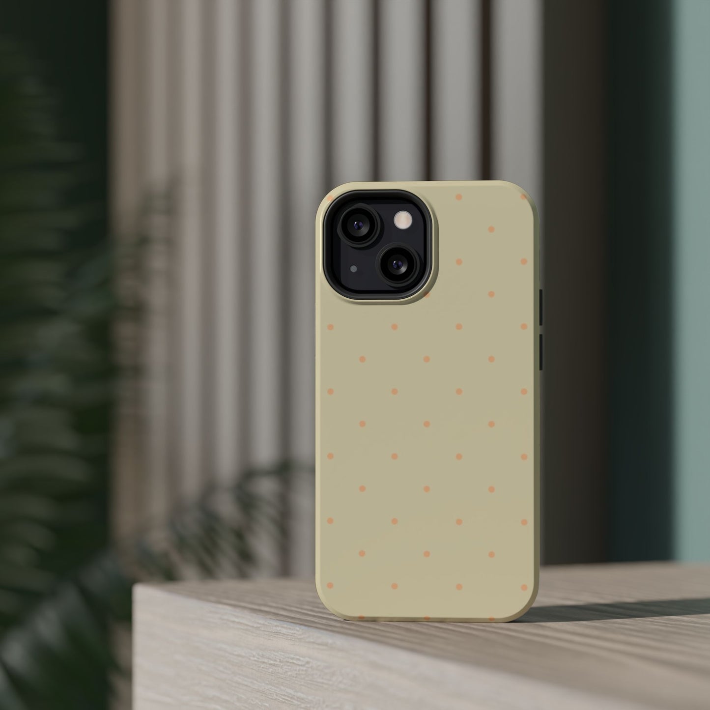 Polka Pop Case in Butter Yellow + Creamy Orange