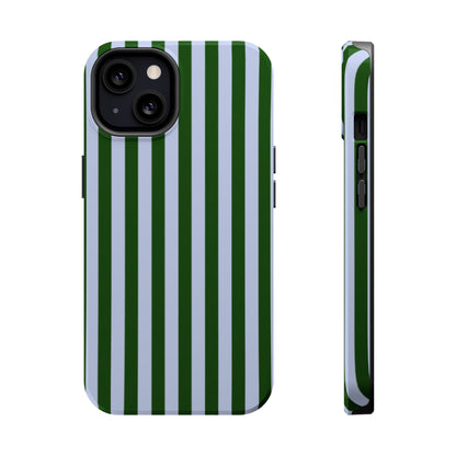 Summer Stripes Case in Forest Green + Baby Blue