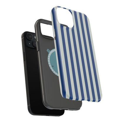 Summer Stripes Case in Dark Blue + Baby Blue