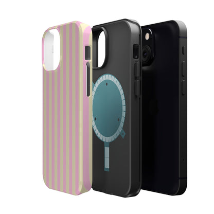 Summer Stripes Case In Sunny Yellow + Perfect Pink