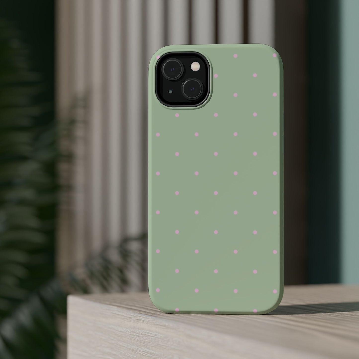 Polka Pop Case in Mint Green + Princess Pink