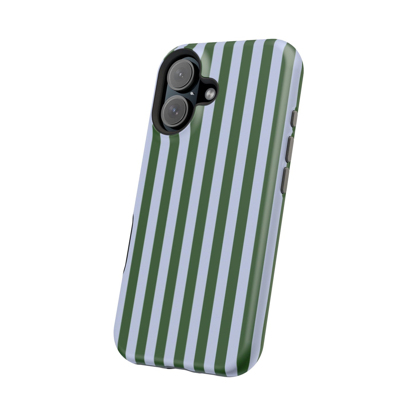 Summer Stripes Case in Forest Green + Baby Blue